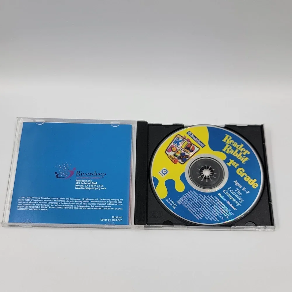 Reader‎ Rabbit's 1st Grade PC CD-ROM Game The Learning Company 2002 Kids VTG